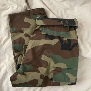 Y2k 90s grunge wide leg camo cargo pants
